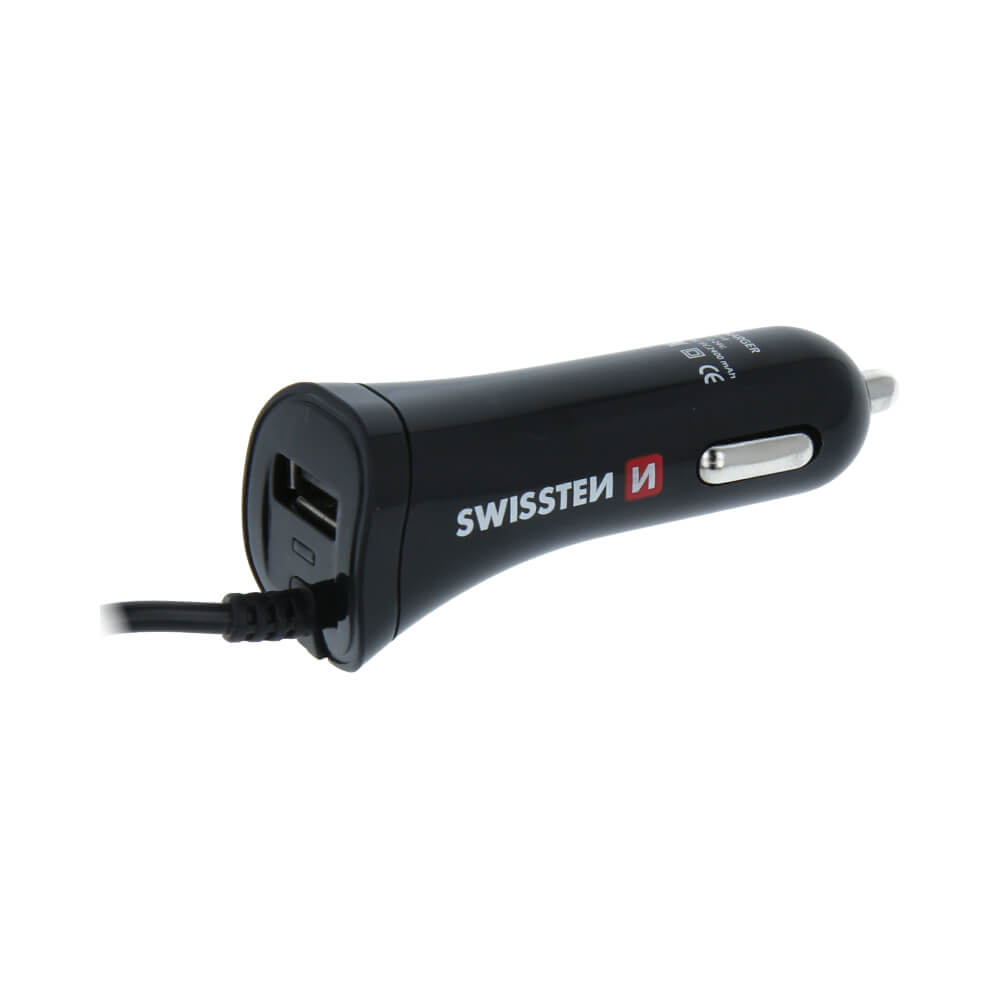 Autonabíjačka Swissten CL USB-C A USB 2,4A POWER